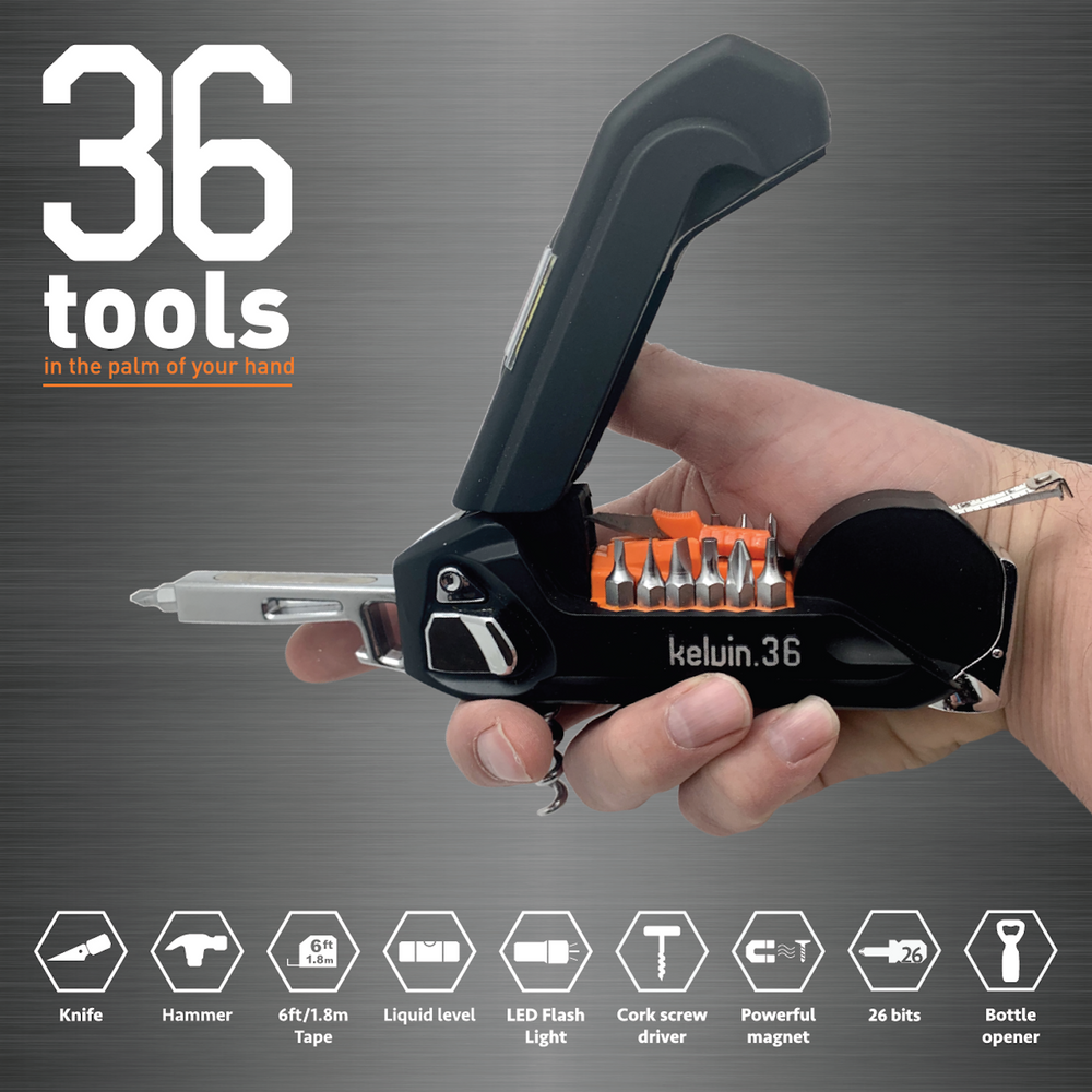 Kelvin 36 - The Ultimate Urban Multitool - Black