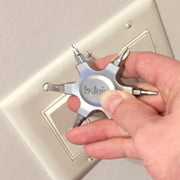 Tightening a wall plate screw with a Kelvin 07 spinner