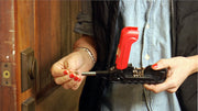 Using a Kelvin multitool on a door frame