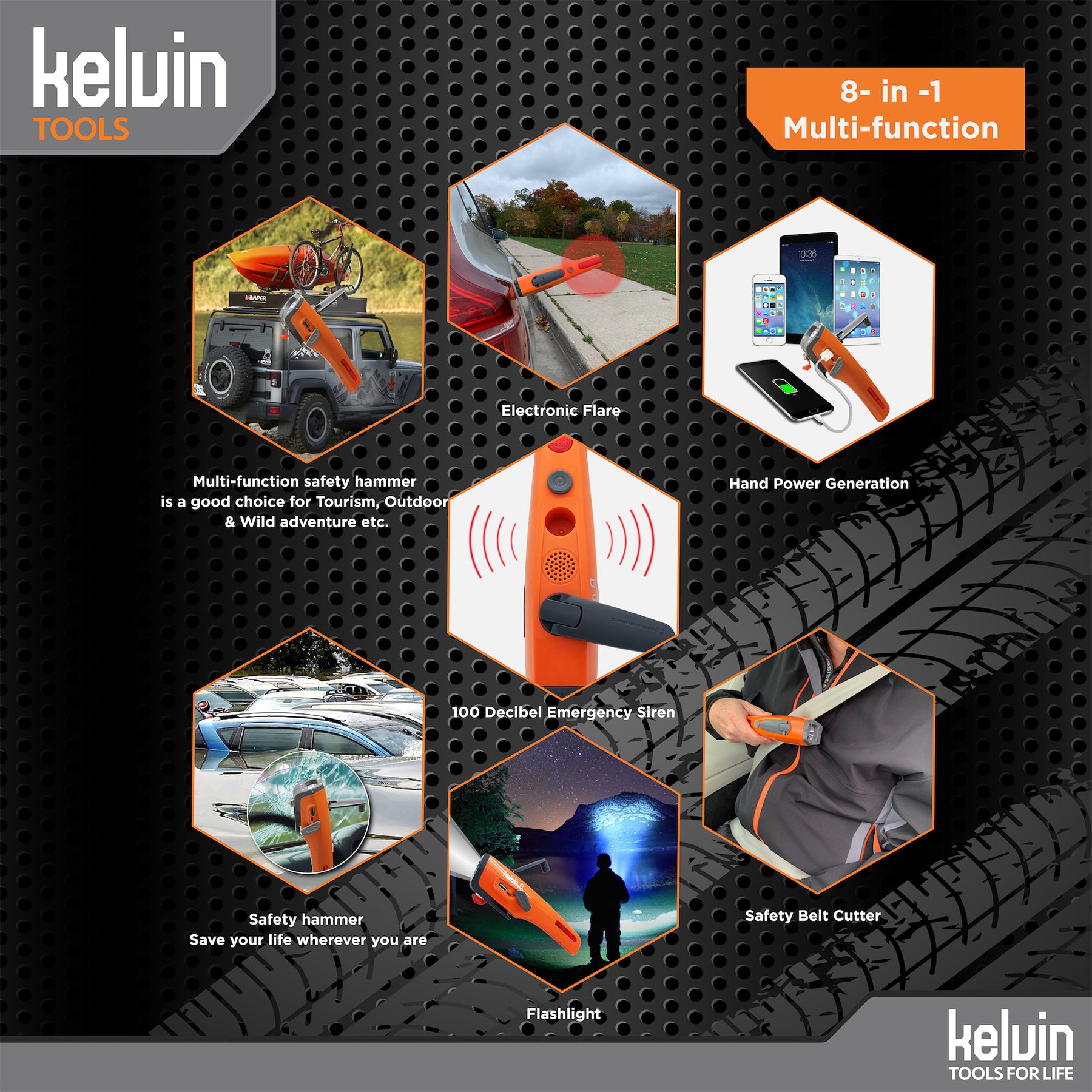 Kelvin 8 - Emergency Multi-Tool – Kelvin Tools