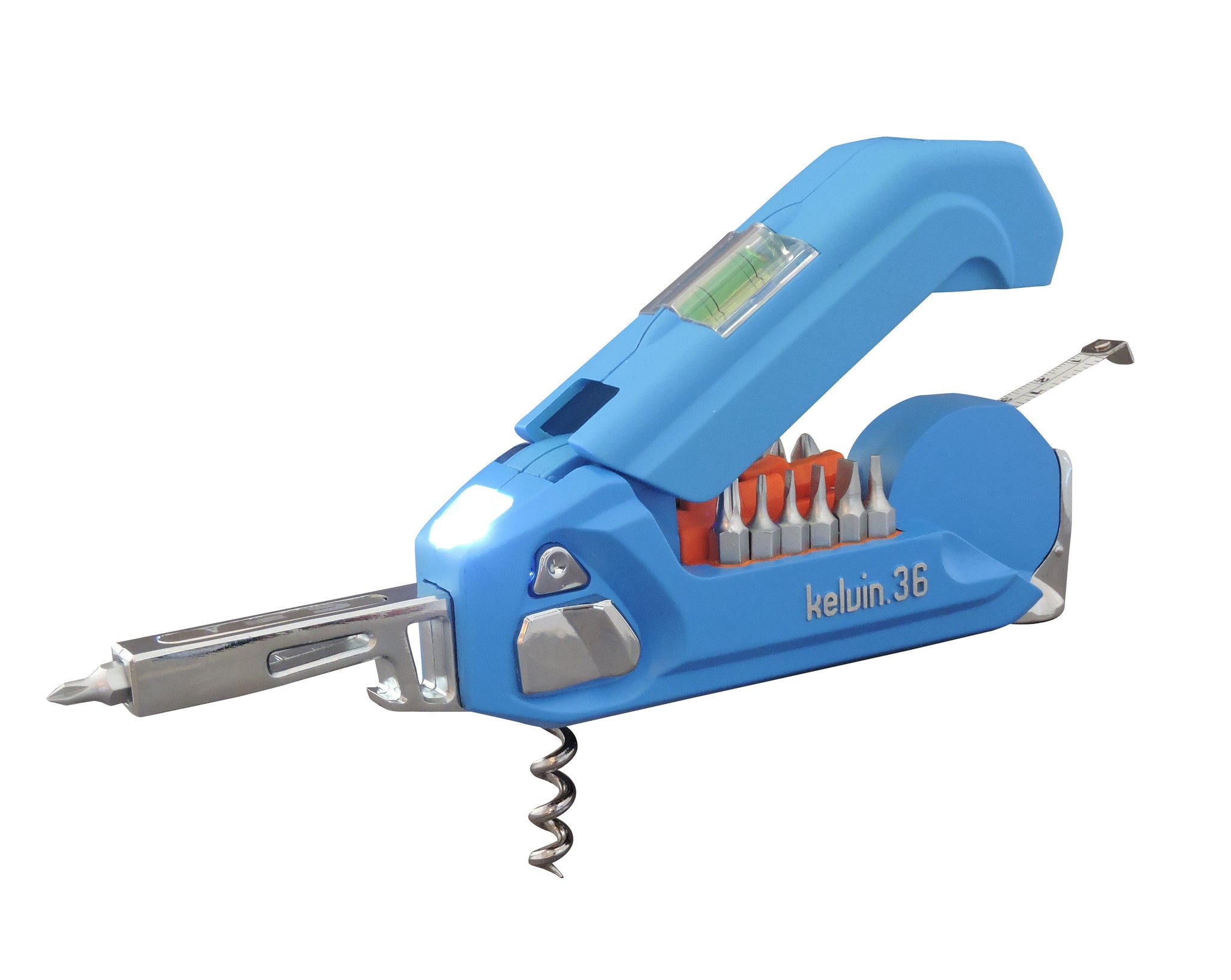 Kelvin 36 - The Ulitmate Urban Multitool - Cyan – Kelvin Tools