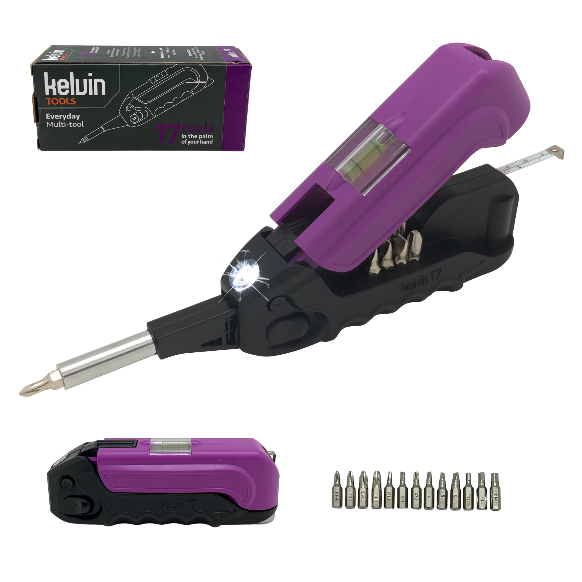 Kelvin 17 - The Everyday Multitool - Purple – Kelvin Tools